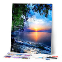 Carica l'immagine nel visualizzatore di Gallery, Diamond Painting - Tramonto e Onde
