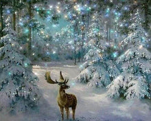 Carica l'immagine nel visualizzatore di Gallery, Diamond Painting - Renna Innevata
