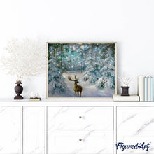 Carica l'immagine nel visualizzatore di Gallery, Diamond Painting - Renna Innevata