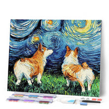 Carica l'immagine nel visualizzatore di Gallery, Diamond Painting - Cane e cielo stellato