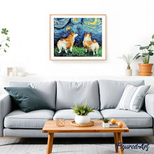 Carica l'immagine nel visualizzatore di Gallery, Diamond Painting - Cane e cielo stellato