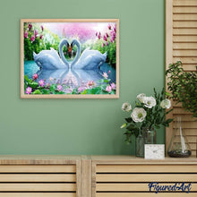 Carica l'immagine nel visualizzatore di Gallery, Diamond Painting - Cigni In Amore