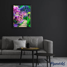 Carica l'immagine nel visualizzatore di Gallery, Diamond Painting - Passeggiata in un giardino di glicini