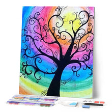 Carica l'immagine nel visualizzatore di Gallery, Diamond Painting - Albero e Arcobaleno