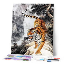 Carica l'immagine nel visualizzatore di Gallery, Diamond Painting - La tigre predatrice