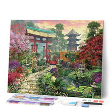 Carica l'immagine nel visualizzatore di Gallery, Diamond Painting - Giardino che porta al tempio