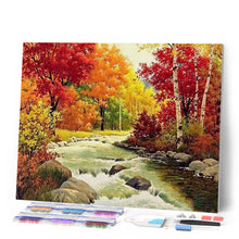 Carica l'immagine nel visualizzatore di Gallery, Diamond Painting - Fiume In Autunno