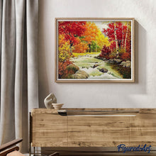 Carica l'immagine nel visualizzatore di Gallery, Diamond Painting - Fiume In Autunno
