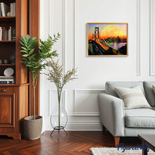 Carica l'immagine nel visualizzatore di Gallery, Diamond Painting - Il Ponte di San Francisco sotto la luna piena