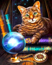 Carica l'immagine nel visualizzatore di Gallery, Diamond Painting - Il gatto del mago