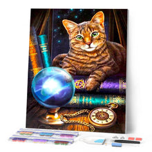 Carica l'immagine nel visualizzatore di Gallery, Diamond Painting - Il gatto del mago
