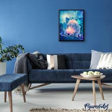 Carica l'immagine nel visualizzatore di Gallery, Diamond Painting - Gatto curioso e fiore magico