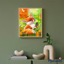Carica l'immagine nel visualizzatore di Gallery, Diamond Painting - Volpina E Farfalla
