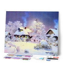 Carica l'immagine nel visualizzatore di Gallery, Diamond Painting - Case Nella Neve