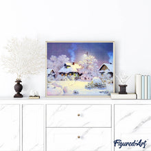 Carica l'immagine nel visualizzatore di Gallery, Diamond Painting - Case Nella Neve