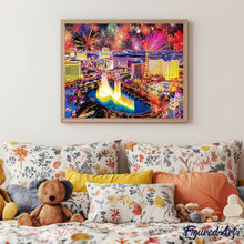Carica l'immagine nel visualizzatore di Gallery, Diamond Painting - Fuochi d'artificio a Las Vegas