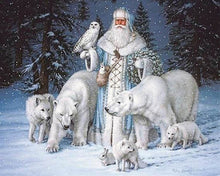 Carica l'immagine nel visualizzatore di Gallery, Diamond Painting - Pupazzo Di Neve E Animali Della Foresta