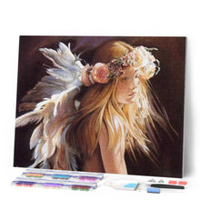 Carica l'immagine nel visualizzatore di Gallery, Diamond Painting - Bambina e Piume