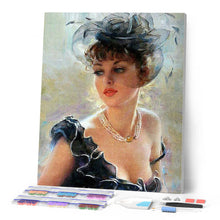 Carica l'immagine nel visualizzatore di Gallery, Diamond Painting - Elegante in Nero