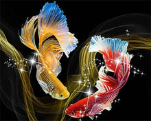 Carica l'immagine nel visualizzatore di Gallery, Diamond Painting - Duo di Pesci