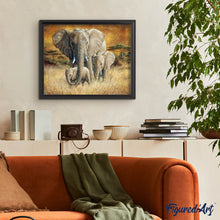 Carica l'immagine nel visualizzatore di Gallery, Diamond Painting - Famiglia Di Elefanti