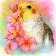 Carica l'immagine nel visualizzatore di Gallery, Diamond Painting - Uccello Giallo E Fiori