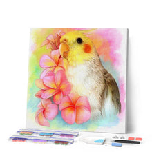 Carica l'immagine nel visualizzatore di Gallery, Diamond Painting - Uccello Giallo E Fiori