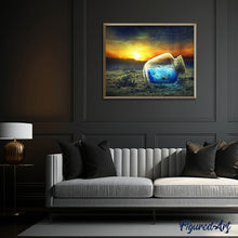 Carica l'immagine nel visualizzatore di Gallery, Diamond Painting - Granchio E Bottiglia Di Mare