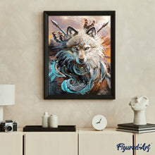 Carica l'immagine nel visualizzatore di Gallery, Diamond Painting - Guerriero Lupo