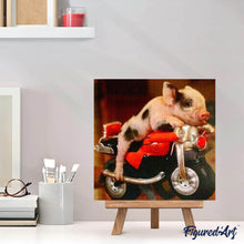 Carica l'immagine nel visualizzatore di Gallery, Diamond Painting - Maiale E Moto