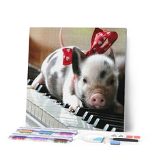 Carica l'immagine nel visualizzatore di Gallery, Diamond Painting - Maiale E Pianoforte