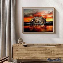 Carica l'immagine nel visualizzatore di Gallery, Diamond Painting - Leopardo