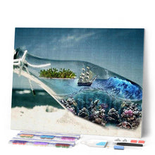 Carica l'immagine nel visualizzatore di Gallery, Diamond Painting - Bottiglia Di Mare