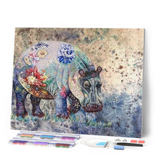 Carica l'immagine nel visualizzatore di Gallery, Diamond Painting - Fiori Di Ippopotamo
