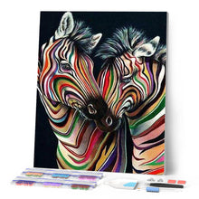 Carica l'immagine nel visualizzatore di Gallery, Diamond Painting - Coppia Di Zebre