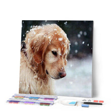 Carica l'immagine nel visualizzatore di Gallery, Diamond Painting - Cane Nella Neve
