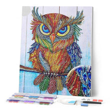 Carica l'immagine nel visualizzatore di Gallery, Diamond Painting - Gufo E Diamanti