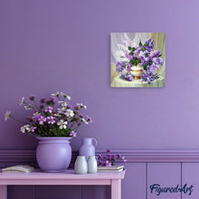 Carica l'immagine nel visualizzatore di Gallery, Diamond Painting - Vaso Di Fiori Viola