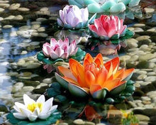 Carica l'immagine nel visualizzatore di Gallery, Diamond Painting - Ninfee A Colori