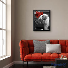 Carica l'immagine nel visualizzatore di Gallery, Diamond Painting - Cane E Rosa