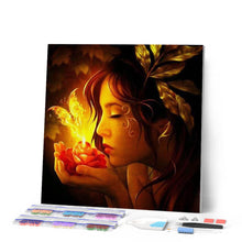Carica l'immagine nel visualizzatore di Gallery, Diamond Painting - Donna E Farfalla