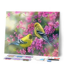 Carica l'immagine nel visualizzatore di Gallery, Diamond Painting - Uccelli Con Ramo Fiorito