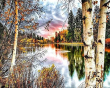 Carica l'immagine nel visualizzatore di Gallery, Diamond Painting - Betulle E Lago