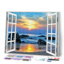 Carica l'immagine nel visualizzatore di Gallery, Diamond Painting - Finestra Vista Mare