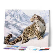 Carica l'immagine nel visualizzatore di Gallery, Diamond Painting - Leopardo Delle Nevi