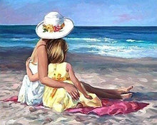 Carica l'immagine nel visualizzatore di Gallery, Diamond Painting - Famiglia Sulla Spiaggia