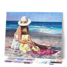 Carica l'immagine nel visualizzatore di Gallery, Diamond Painting - Famiglia Sulla Spiaggia