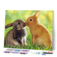 Carica l'immagine nel visualizzatore di Gallery, Diamond Painting - Coppia Di Conigli