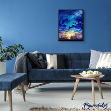 Carica l'immagine nel visualizzatore di Gallery, Diamond Painting - Città Con Cielo Infinito