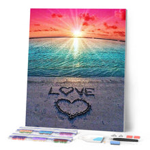 Carica l'immagine nel visualizzatore di Gallery, Diamond Painting - Amore Sulla Sabbia